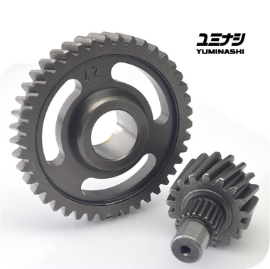 YUMINASHI 17/42 FINAL GEAR SET / HEAVY DUTY (AIR BLADE 125 - CLICK125/150 - PCX125/150 - SH125i/150i)) (23420-KZY-1742)