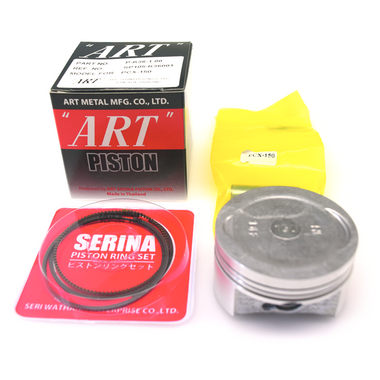 GENUINE "ART" 1.00 (58.40MM) PISTON ASSY / 14MM PIN (PCX150 / VARIO150 / ADV150 / SH150i) (K-K36-1.00)