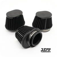 GENUINE YUMINASHI 51MM DARK OVAL PERFORMANCE SERIES, NON-WOVEN AIR FILTER (17220-000-O51B)