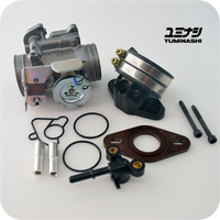 KEIHIN/YUMINASHI 37MM THR. BODY UPGRADE / A-TYPE MANIFOLD SET (INNOVA 125 / WAVE125i / BIZ125) (16410-KTM-D37S)