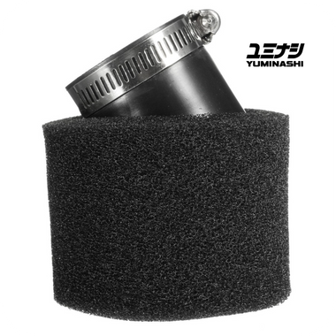 YUMINASHI 45MM - 45° ANGLE, DOUBLE LAYER FOAM / ABS AIR FILTER (17220-045-F45B)