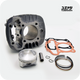 YUMINASHI 140CC (53MM/12MM PIN) LIGHT BORE PISTON - VS - STOCK HONDA 2021 GROM125 PISTON