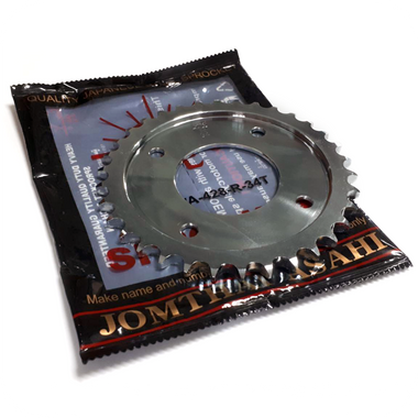 34T #428 PITCH STEEL REAR SPROCKET CONVERSION (MSX/ GROM 125 (2014-2021) / Z125 MONKEY (2018-2021)...) (JTA-H-WA-428-R-34T)