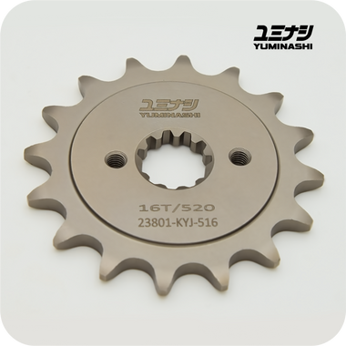 16T (#520 PITCH) YUMINASHI PRO-SERIES FRONT SPROCKET (CBR250/300R - CRF250/300 L/M - CB250/300 F/R - CMX250/300...) (23801-KYJ-516)