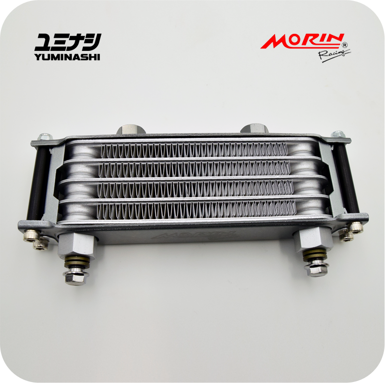 YUMINASHI EDITION MORIN 4-ROW OIL COOLER SET WITH MESH GUARD