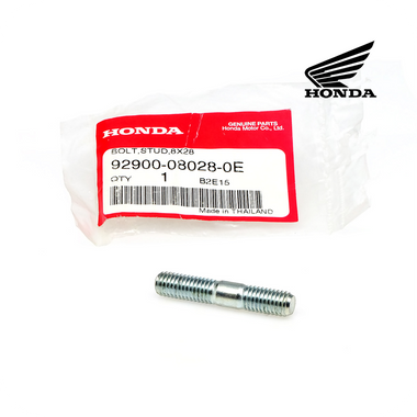 GENUINE HONDA EXHAUST BOLT STUD 8x28 / BOULON D'ÉCHAPPEMENT, GOUJON 8x28 (92900-08028-0E)