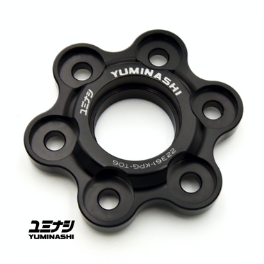 YUMINASHI 6-BOLT BILLET CLUTCH LIFTER PLATE (BILLET 6061-T6 ALLOY ANODISED BLACK) (22361-KPG-T06)