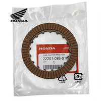 GENUINE HONDA DISK A, CLUTCH FRICTION (22201-086-010 / 22201-GW8-681)