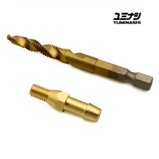 YUMINASHI INTAKE MANIFOLD NOZZLE & COMBINED DRILL & TAP SET (M6 / Ø6MM X 31.1MM) (16166-0M6-311S)