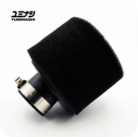 YUMINASHI 35MM, 15° ANGLE DOUBLE LAYER FOAM / ABS AIR FILTER (17220-015-F35B)