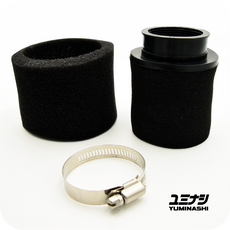 YUMINASHI 45MM, STRAIGHT DOUBLE LAYER FOAM / ABS AIR FILTER (17220-000-F45B)