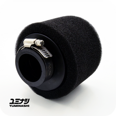 YUMINASHI 35MM, STRAIGHT DOUBLE LAYER FOAM / ABS AIR FILTER (17220-000-F35B)