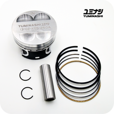 YUMINASHI 160CC / 60MM (GT220 4V HEAD) FLAT HIGH LIFT, HIGH COMP. PISTON SET (14MM PIN) (eSP+ 125CC/150CC/160CC) (13102-K0S-260A)