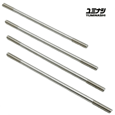 YUMINASHI M8 X 203MM (8 INCH) STAINLESS STEEL CYLINDER STUD BOLT SET (4PCS/SET) (90031-M08-203SS)