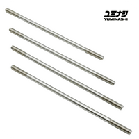 YUMINASHI M8 X 254MM (10 INCH) STAINLESS STEEL CYLINDER STUD BOLT SET (4PCS/SET) (90031-M08-254SS)