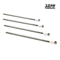 YUMINASHI M7 X 254 MM (10 INCH) STAINLESS STEEL CYLINDER STUD / NUT & WASHER SET (12PCS/SET) (90031-S07-254SS)