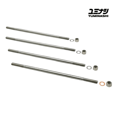 YUMINASHI M7 X 266.7 MM (10.5 INCH) STAINLESS STEEL CYLINDER STUD / NUT & WASHER SET (12PCS/SET) (90031-S07-266SS)