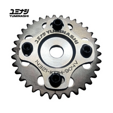 YUMINASHI 34T ADJUSTABLE CAM TIMING SPROCKET (4 VALVE HEAD WAVE125 / NICE125) (14321-KPH-904V)