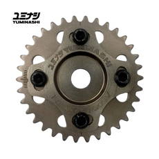 YUMINASHI 34T ADJUSTABLE CAM TIMING SPROCKET (4 VALVE HEAD WAVE125 / NICE125) (14321-KPH-904V)