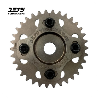 YUMINASHI 34T ADJUSTABLE CAM TIMING SPROCKET (4 VALVE HEAD WAVE125 / NICE125) (14321-KPH-904V)