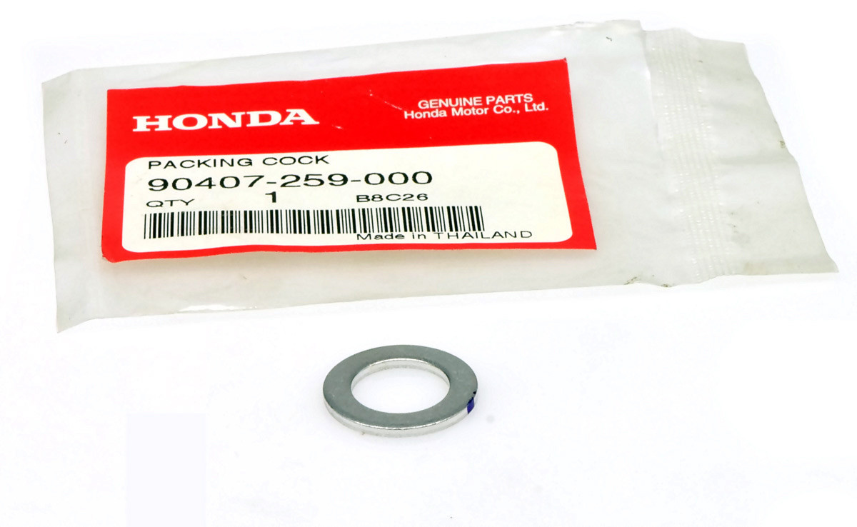 GENUINE HONDA PACKING, DRAIN COCK, 12. 5x20 (MSX125 / GROM125) (90407 -259-000)