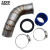 YUMINASHI 38MM-45MM STAINLESS STEEL AIR INTAKE SET WITH GROMMET (ADV160 | PCX160) (17253-K1Z-45SS)