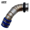 YUMINASHI 38MM-45MM STAINLESS STEEL AIR INTAKE SET WITH GROMMET (ADV160 | PCX160) (17253-K1Z-45SS)