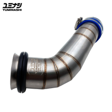 YUMINASHI 45MM-51MM STAINLESS STEEL AIR INTAKE SET WITH GROMMET FOR LARGE THROTTLE BODY (ADV160 / CLICK160 | PCX160) (17253-K1Z-51SS)
