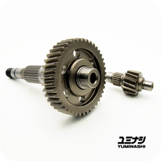 YUMINASHI 14/42T FINAL DRIVE GEAR SET WITH SHAFT (4V 125CC/160CC eSP+ ENGINES) (23430-K1Z-1442)