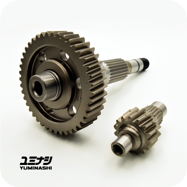 YUMINASHI 14/42T FINAL DRIVE GEAR SET WITH SHAFT (4V 125CC/160CC eSP+ ENGINES) (23430-K1Z-1442)
