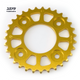Front side, gold hard anodized 31T 7075-T6 Aviation Grade Sprocket for MSX125 / GROM125 / MSX125 SF