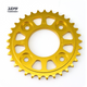Front side, gold hard anodized 33T 7075-T6 Aviation Grade Sprocket for MSX125 / GROM125 / MSX125 SF