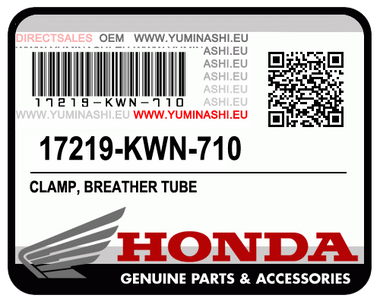 GENUINE HONDA CLAMP, BREATHER TUBE (PCX150 1ST GEN) (17219-KWN-710)
OEM AGRAFE DE TUYAU DE RESPIRATION, 17219-KWN-710, PCX150 V1