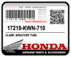 GENUINE HONDA CLAMP, BREATHER TUBE (PCX150 1ST GEN) (17219-KWN-710)
OEM AGRAFE DE TUYAU DE RESPIRATION, 17219-KWN-710, PCX150 V1