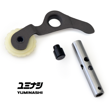 Oil pressure optimized tensioner push rod.
Button and wheel made from resistant high quality material. 