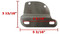 Harley Davidson Softail Standard mounting bracket dimensions