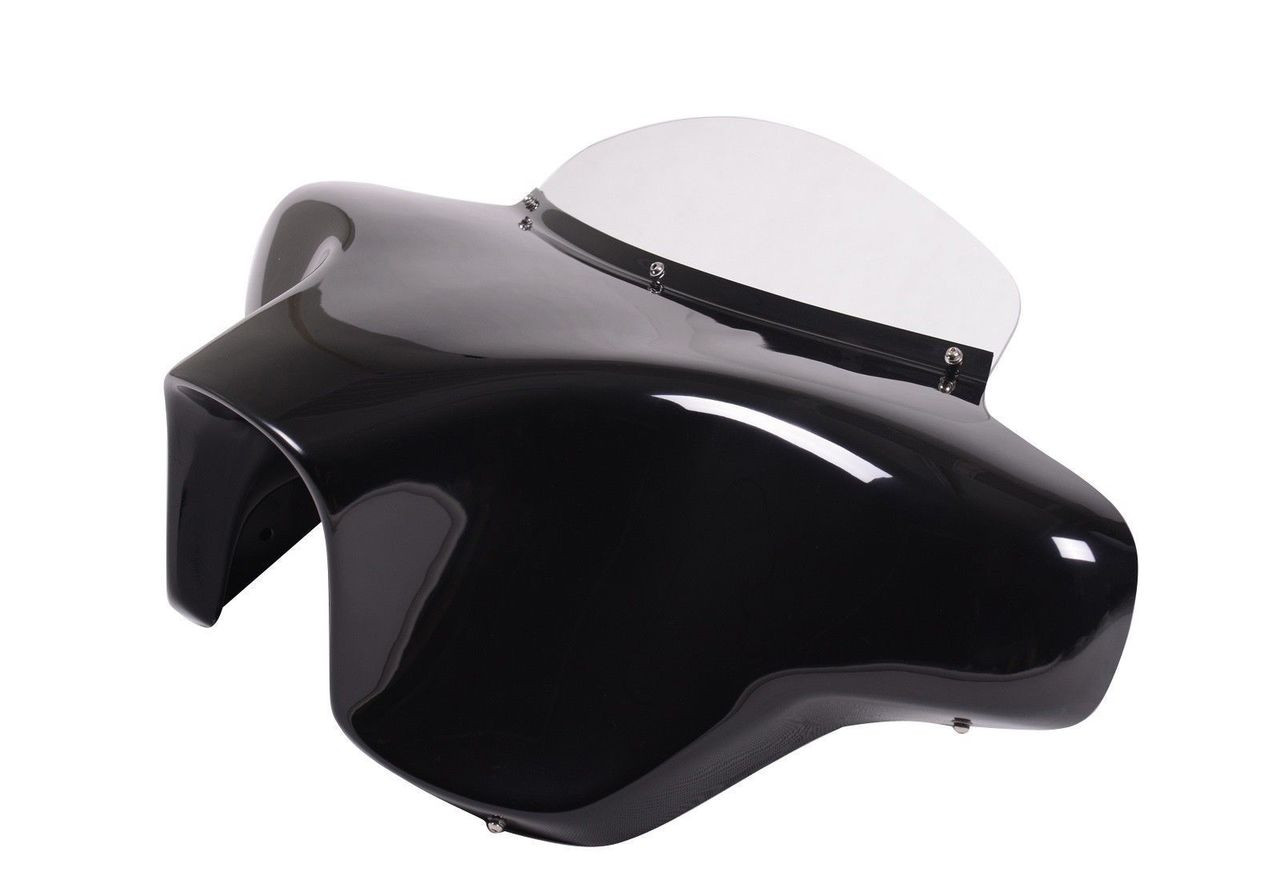 Batwing Windschild Für Kawasaki Vulcan 900 Classic – Schwarze Frontverkleidung Mit Windschutz