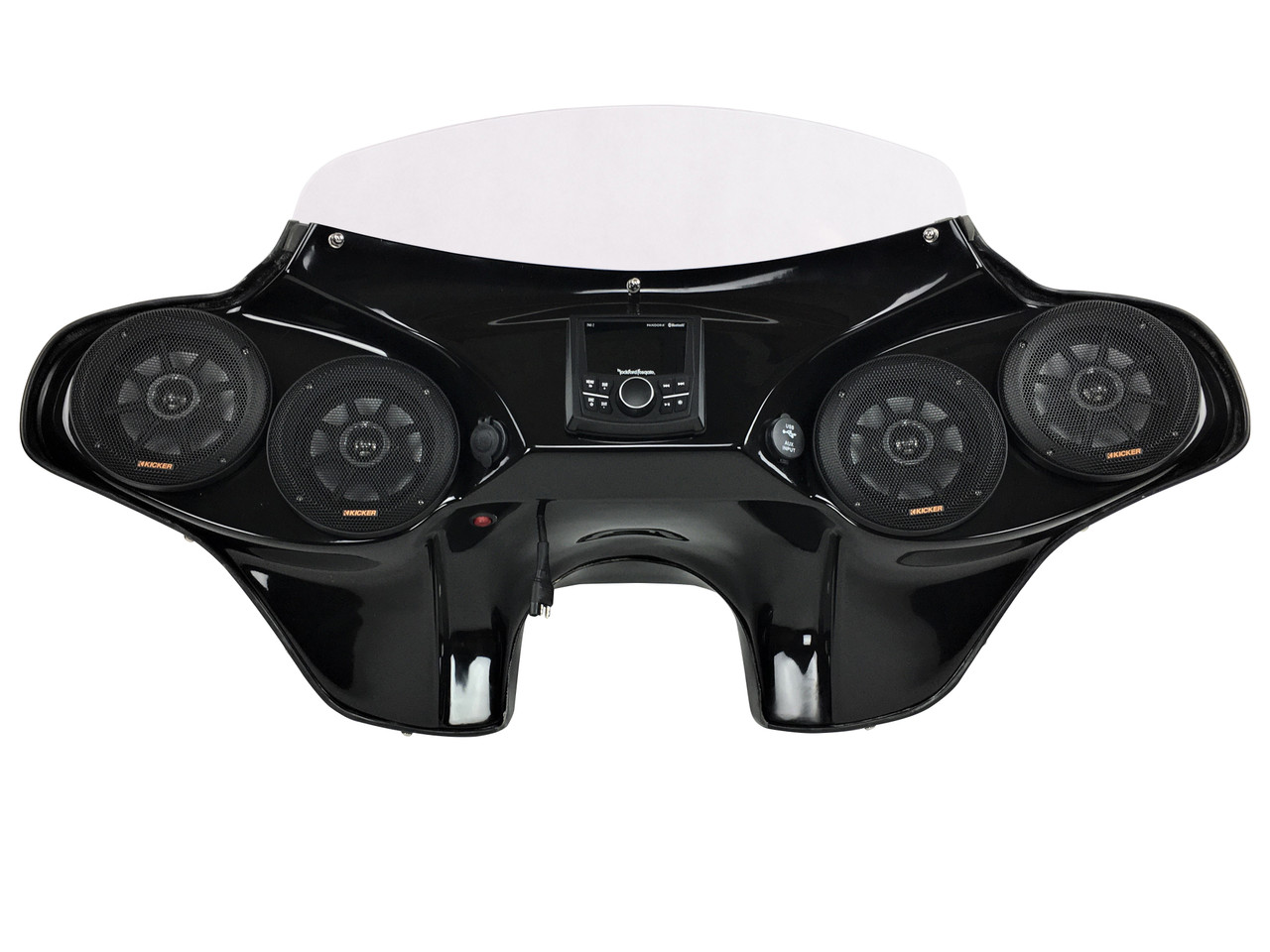 Kawasaki Vulcan 1700 Nomad Batwing Fairing Speaker Stereo System