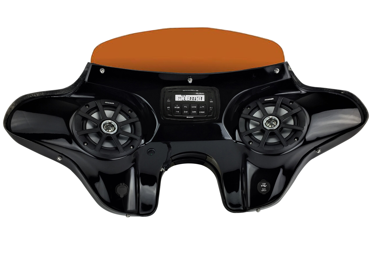 Sportster Batwing Fairing with Speakers and Stereo System