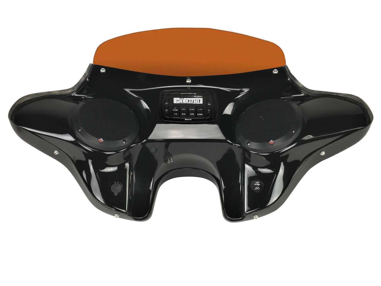 Harley Dyna Super Glide Custom Batwing Fairing Speakers/Stereo