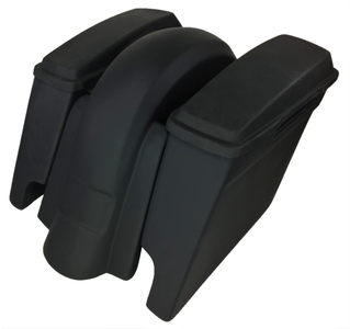 4” Extended Saddlebags and Fender With Lids Harley Davidson 1997 to 2008 Without Cutouts