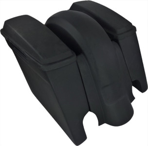 '09 to '13 - 6” Extended Saddlebags / Lids & Fender – Both WITH Cutouts 205