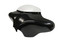 Davidson Sportster 2011-present Batwing Fairing Speaker with windshield right angled view