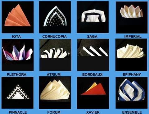 different ways to fold a pocket square tweedmans fold names