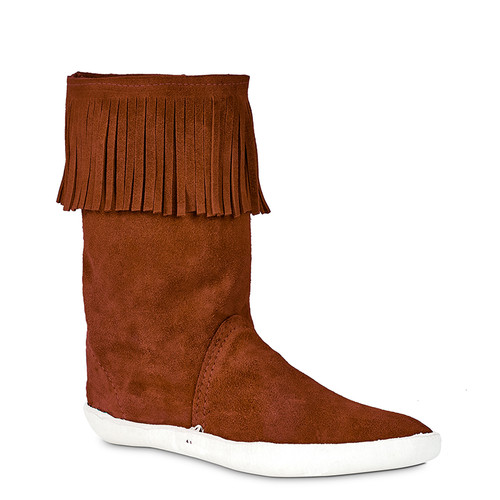 High Top Moccasin with Fringe San Agustin Trading Co.