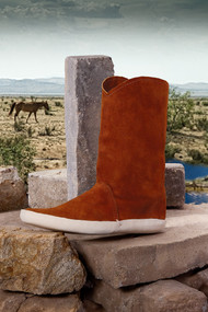 High Top Cowboy Cut- Handmade Leather Moccasin 