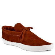 Low-Cut style moccasin by San Agustin Trading Co. in Tucson, Az. This style has front tie lace and is just below the ankle in height. 