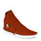 One-button style moccasin in our traditional rust color leather.