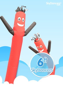 Sky Dancers Red & Black - 6ft