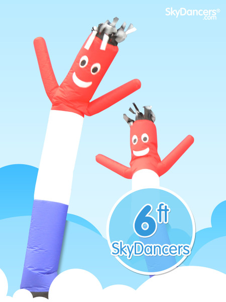 Red white and blue 6ft sky dancer
